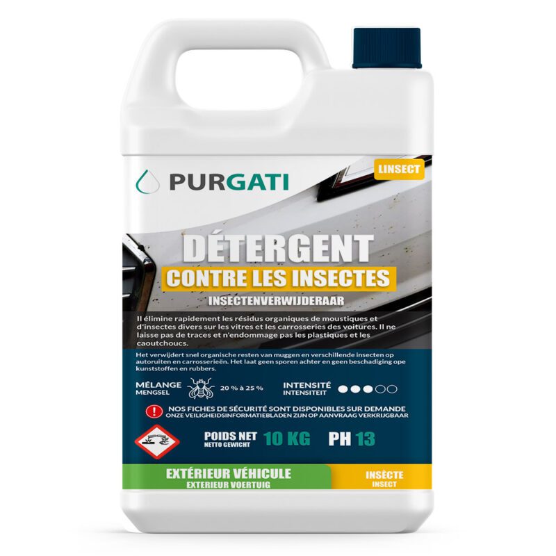 Détergent qui éliminer les insectes d'origine organique & nettoye les jantes  - Linsect