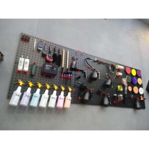 Hanging board for detailing tools -