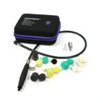 Kit de polissage Mini Details - 1 x tige flexible filetage M14 - 4 x tampons en laine - 12 x tampons en mousse - 1 x plaque de support