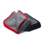 Drying microfibre with twisted loop on one side