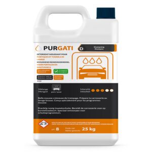 Détergent moussant écologique pour portiques et tunnels de lavage - Bidon de 25 kg