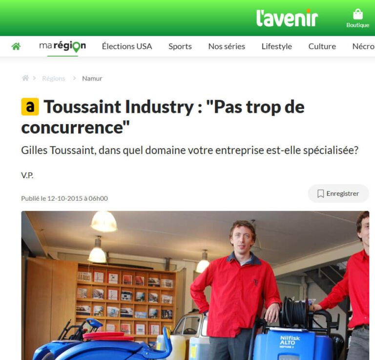 Toussaint industry journal avenir