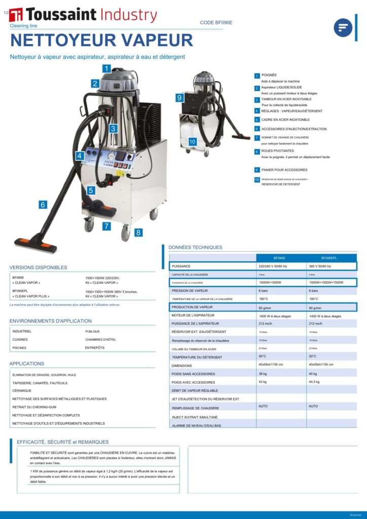 CLEAN VAPOR BF090E FR