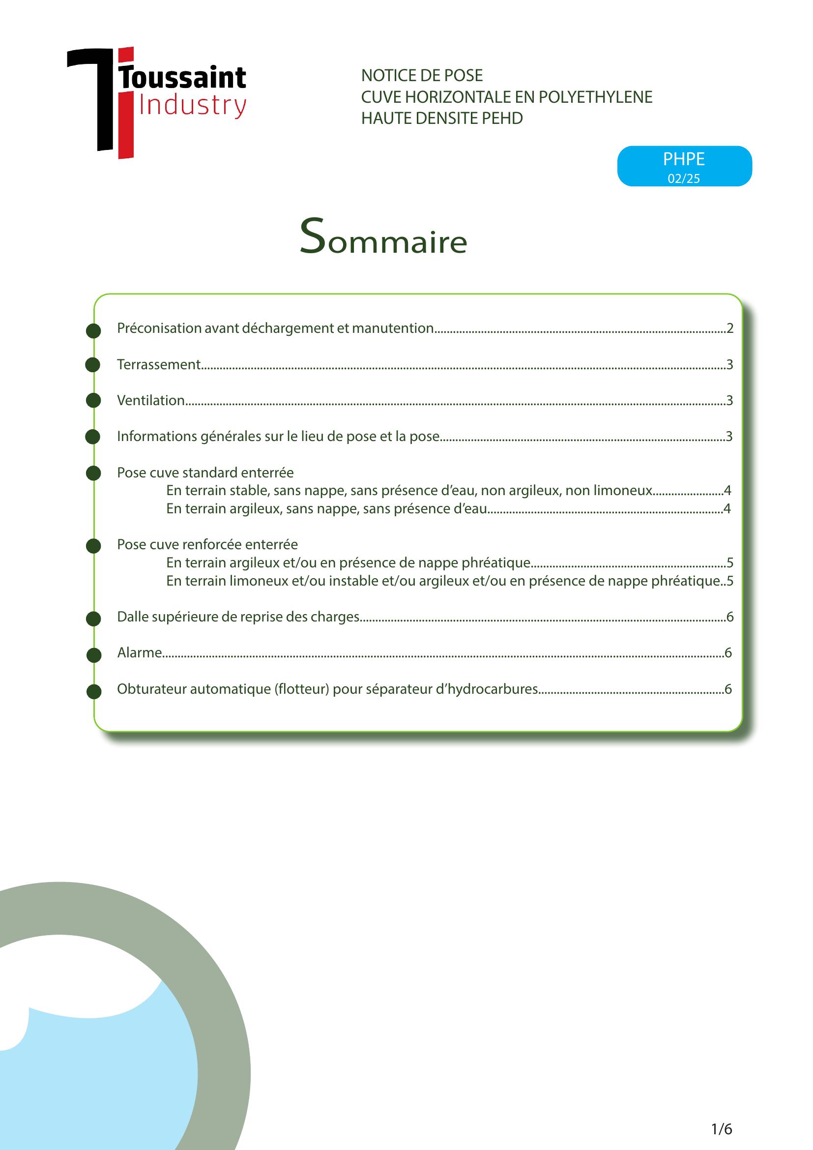 CUVE HORIZONTALE EN POLYETHYLENE