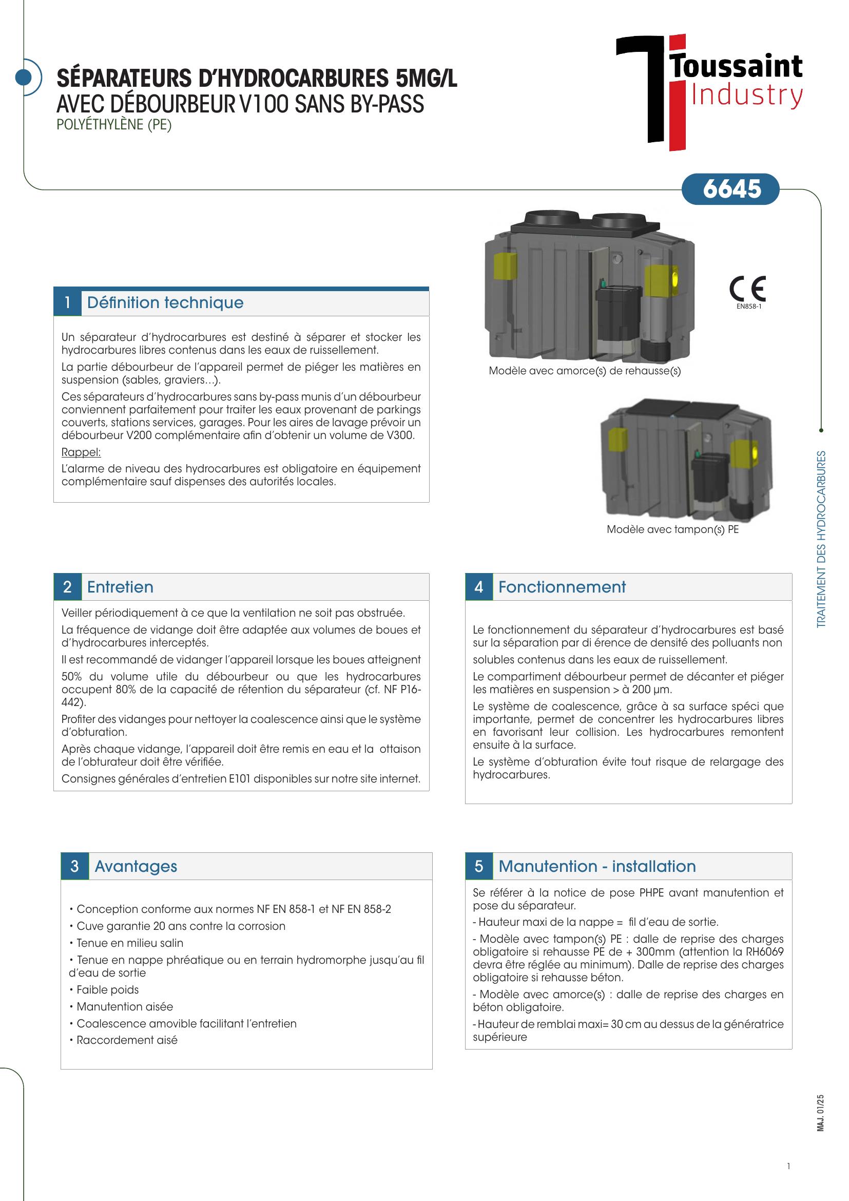 Separateur dhydrocarbures