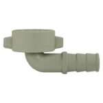 Embout cannelé coudé 3 pièces 3/4F DN 19 PVC