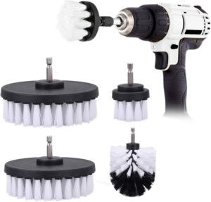 Brosse blanche pour visseuse à poils souple - 4 pcs