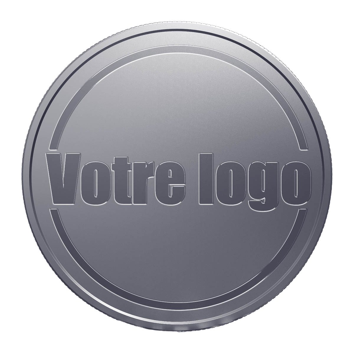 Jeton personnalisable inox 1 Jeton personnalisable inox