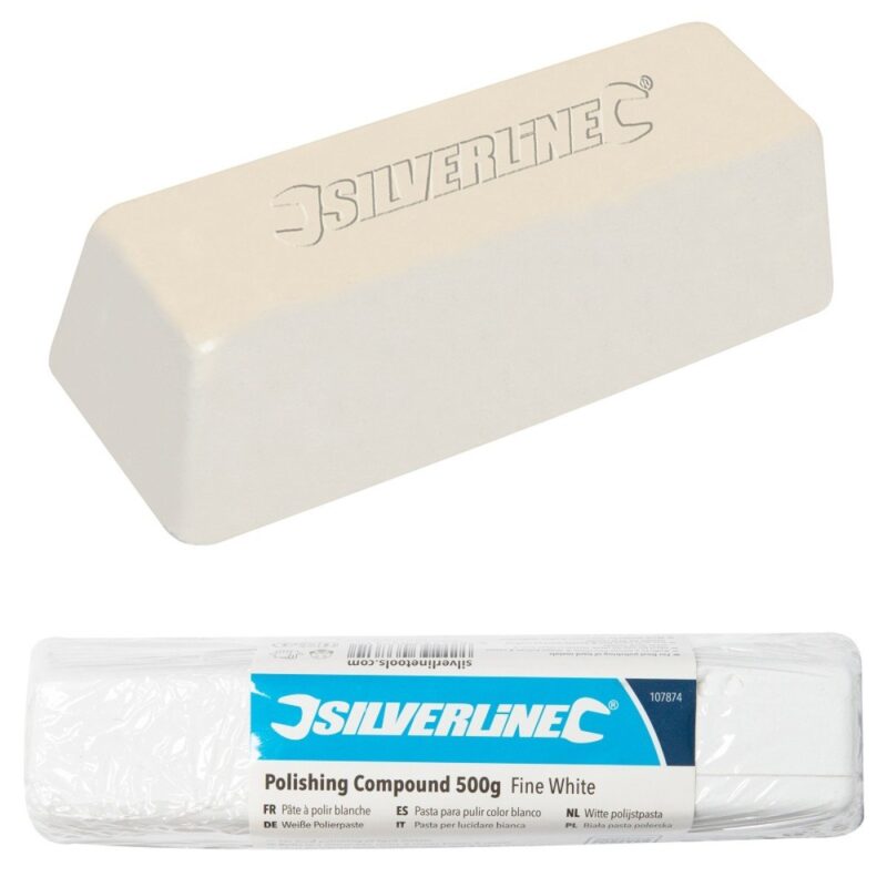 Pâte à polir blanche, 500 g Composé fin, Couleur blanche