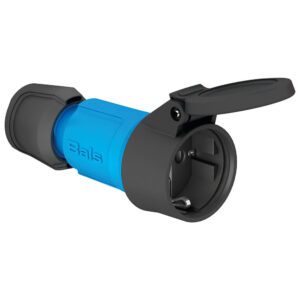 Prise femelle mono+T PR20IV -  bleu