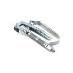 Pistolet à graisse avec corps en acier, raccord M 1/4” BSP, sortie 10x1 et poignée de protection.