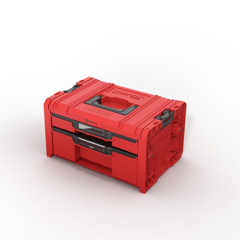 Caisse à outils modulable PRO 2 tiroirs Red Ultra HD