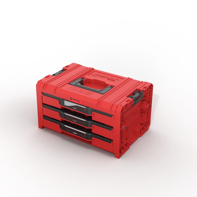 Caisse à outils modulable PRO 3 tiroirs Red Ultra HD