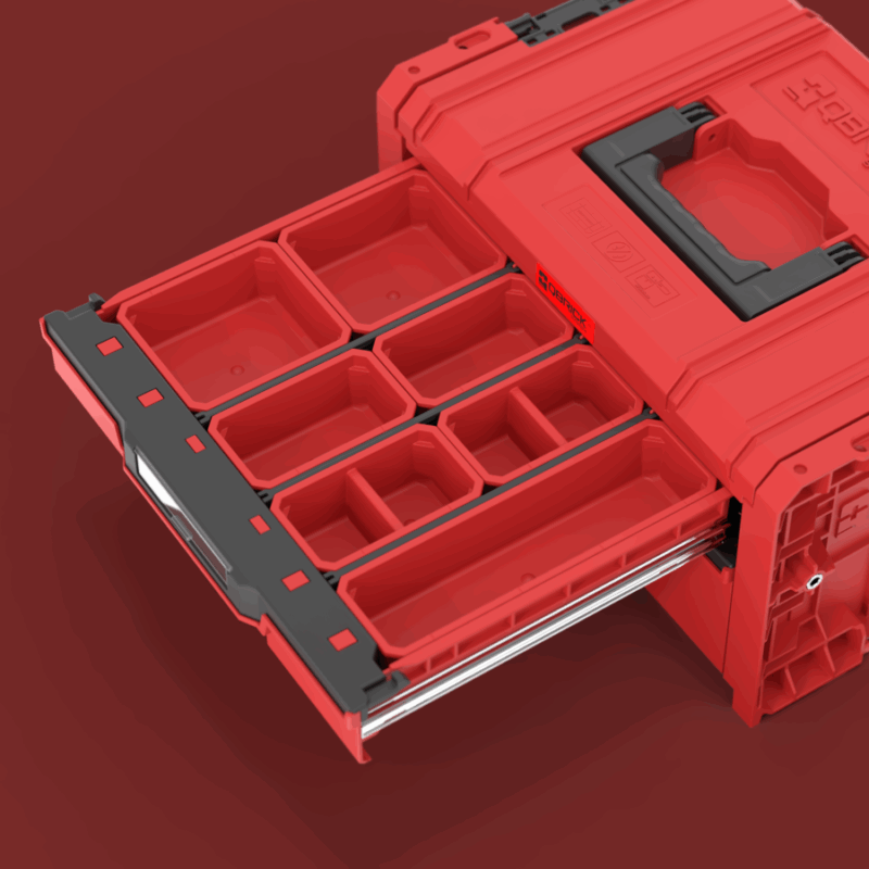 Caisse à outils modulable PRO 2 tiroirs Red Ultra HD – Image 6