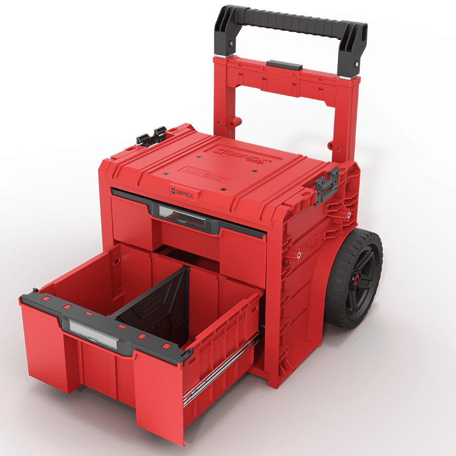 Chariot de base QBRICK SYSTEM PRO CART 2.0 PLUS – 2 tiroirs Red Ultra HD Custom – Image 13