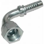 Embout femelle tournant BSP cylindrique cône 60° avec joint torique coudé 90°