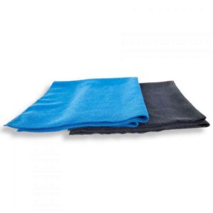 Lingette microfibre double face de polissage emballée dans un tube