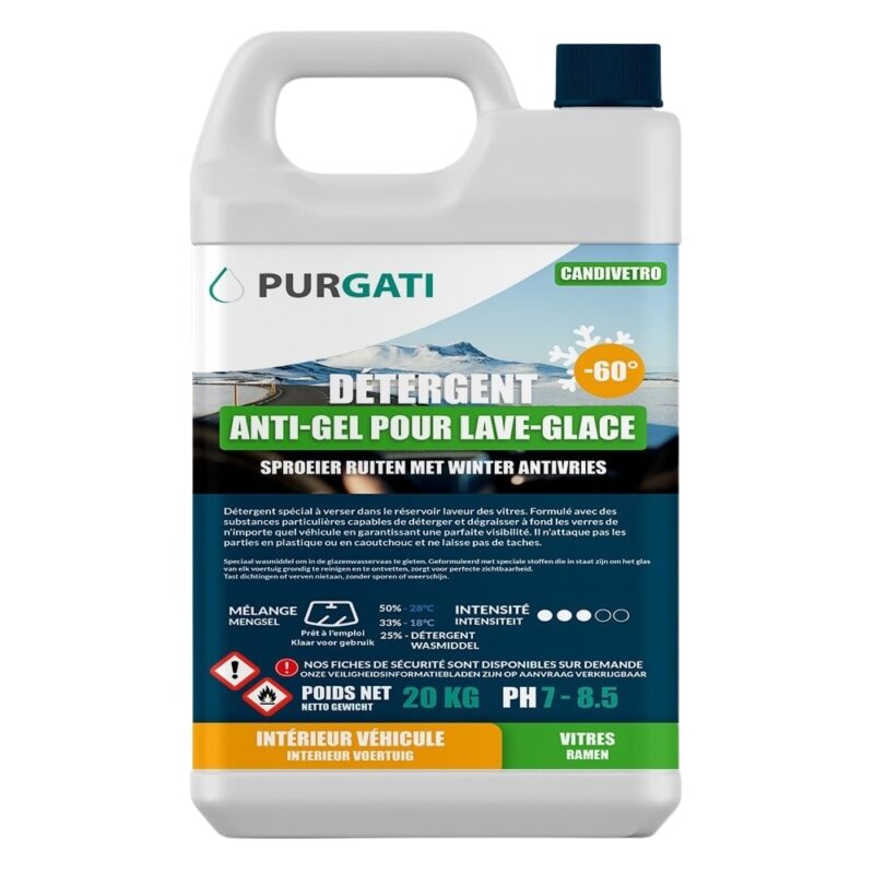 Détergent anti-gel pour lave-glace (-60 ° C)  - Candivetro