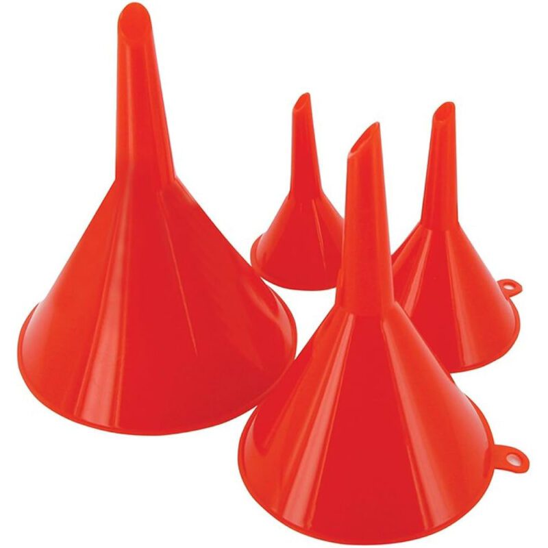 Jeu de 4 entonnoirs 50, 75, 100 et 120 mm