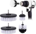 Brosse blanche pour visseuse à poils souple - 4 pcs