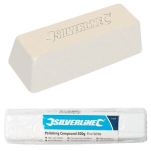 Pâte à polir blanche, 500 g Composé fin, Couleur blanche