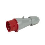Fiche mâle 3P+N+T 16A 400V IP44 EUR rouge