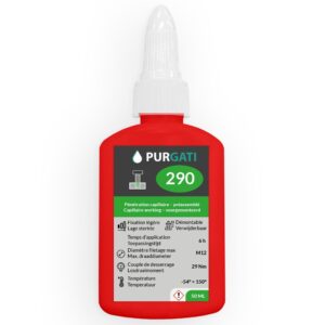 Freinage de filetages fort, capilaire - 290