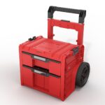 Chariot de base QBRICK SYSTEM PRO CART 2.0 PLUS – 2 tiroirs Red Ultra HD Custom